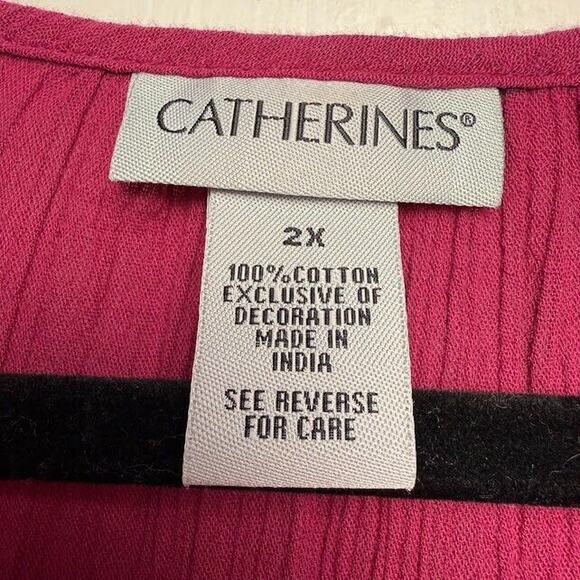 Boho Blouse Womens 2X Maroon Embroidered Pullover French Tassels Southwestern - Picture 3 of 5